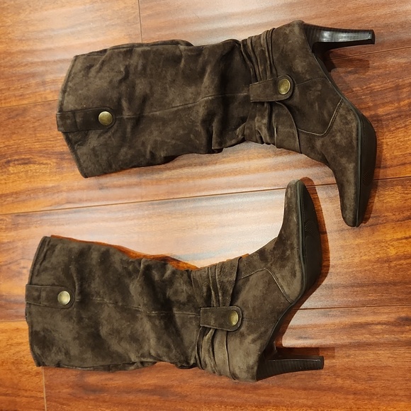 Blake Scott Shoes - Blake Scott Suede Leather Boots size 10